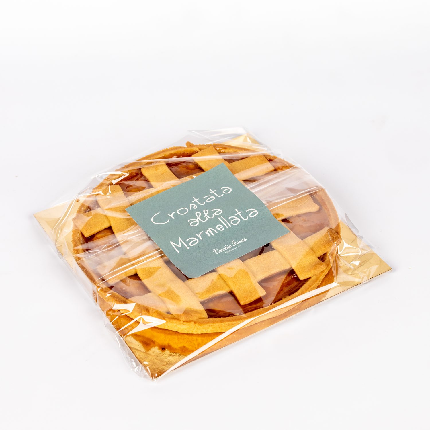Crostata all'albicocca del Vecchio Forno Pellizzari, confezionato
